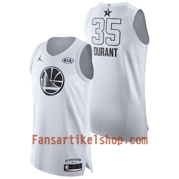 NBA Golden State Warriors Trikot Kevin Durant 35 2018 All-Star Jordan Brand Weiß Swingman - Herren NBA Golden State Warriors Trikot Kevin Durant 35 2018 All-Star Jordan Brand Weiß Swingman - Herren